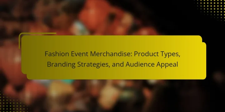 Fashion Event Merchandise: Product Types, Branding Strategies, and Audience Appeal
