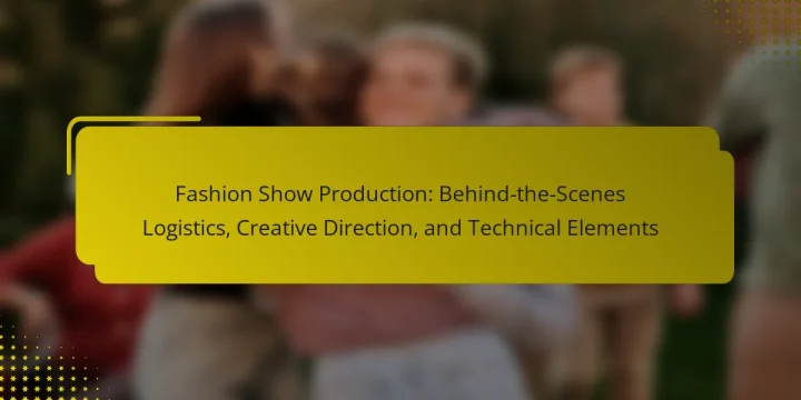Fashion Show Production: Behind-the-Scenes Logistics, Creative Direction, and Technical Elements