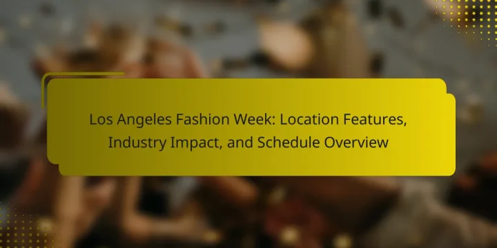 Los Angeles Fashion Week: Location Features, Industry Impact, and Schedule Overview